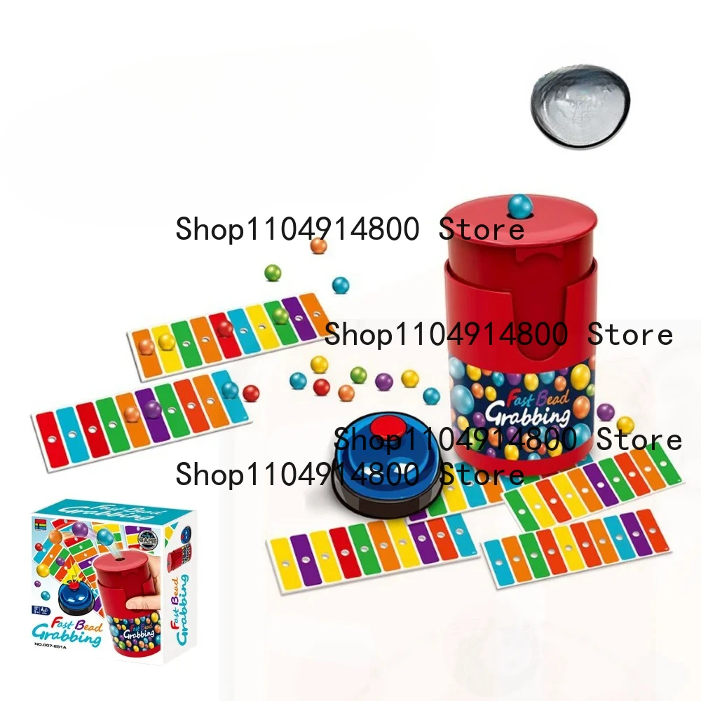 Competition Color Line Bingo Chessboard Game Quick Pearl Grab Double Game Adult and Children Reaction Training Toy