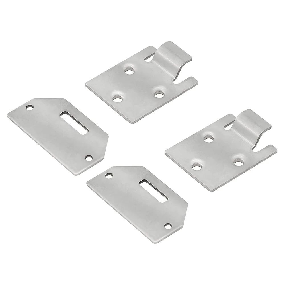 2 Pairs Golf Cart Seat Bottom Hinge Plate for EZGO(1995-Up) TXT/Medalist Gas or Electric Golf Cart 71610-G01 71609-G01