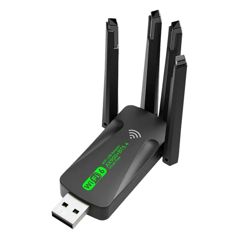 A53M-Wifi6 USB Adapter AX900 Wifi Dongle 2.4G 5Ghz 4 Antenna Bluetooth5.4 MU-MIMO Wireless Card Receiver For Laptop For PC