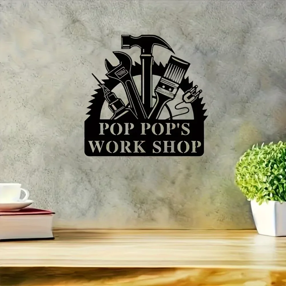 

1pc,Exclusive Handmade Custom Engraved Metal Tool Signs. Durable, Ideal for Garage. Perfect Father's Day Gift.