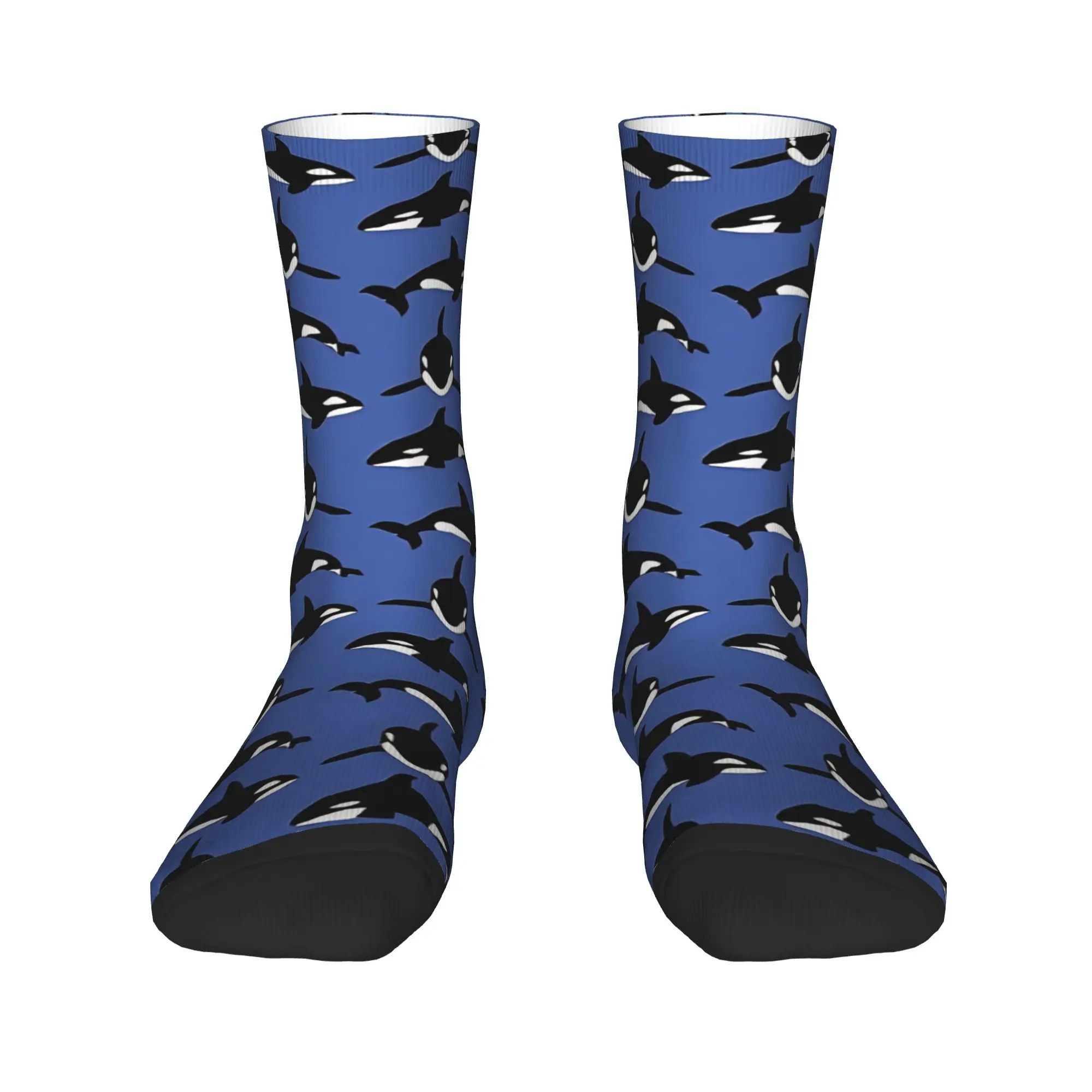 Orca Killer Whale Socks  Anti-Slip Stockings Women Men Warm Soft Outdoor Socks Winter Casual Custom Socks
