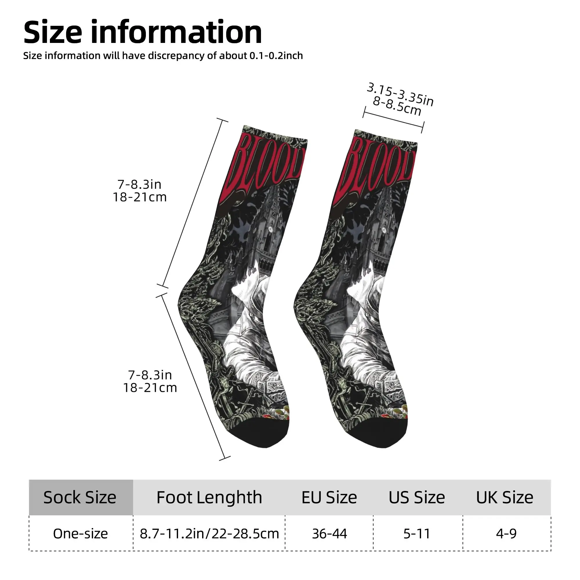 Bloodborne Dark Souls Socks جوارب جديدة ربيعية مضادة للانزلاق جوارب رجالية تصميم مريح جوارب رياضية خارجية #5
