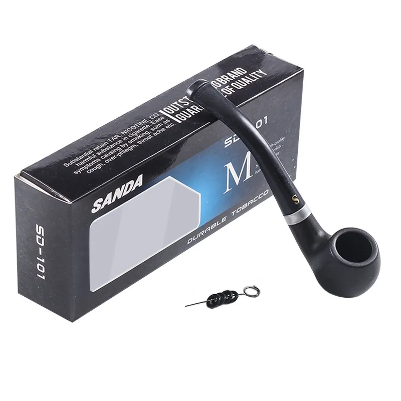 Vintage langlebig solide klassische Pfeife Rauchen 120 mm hochwertiges neues Design Tabakpfeife frei Rauch Raucherzubehör Popular2024