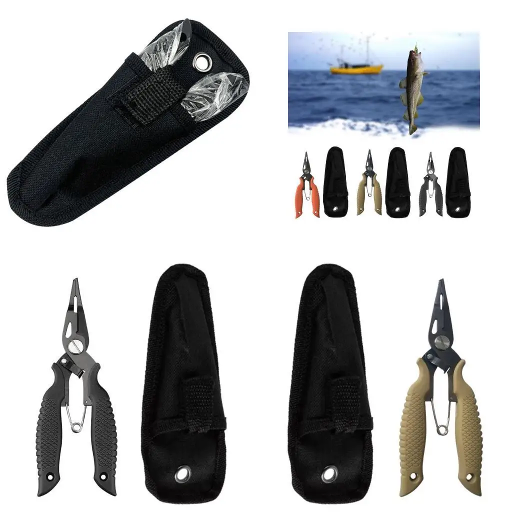 

Y1UC Fishing Line Cutter Fishing Hook Remover Fishing Fish Mouth Clamp Fish Gripper Multifunctional Fishing Plier for Anglers