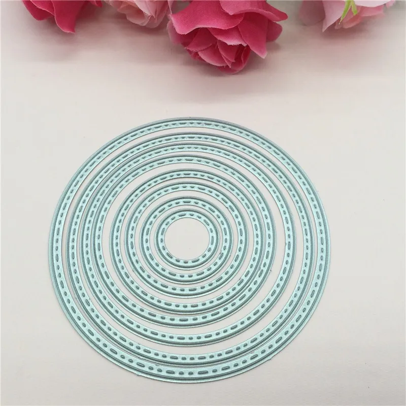 8pcs Circles Cutting Nesting Dies Stencil Scrapbooking Paper Card Craft DIY Gift