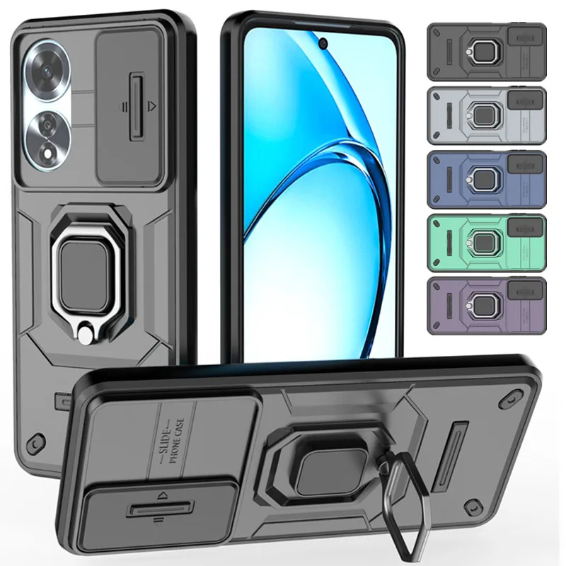 Бронированный противоударный чехол для OPPO A60 A80 5G A79 A3 Pro, защитный чехол с кольцом, магнитный держатель, чехол Fundas Capa Бронированный противоударный чехол для OPPO A60 A80 5G A79 A3 Pro, защитный чехол с кольцом, магнитный держатель, чехол Fundas Capa