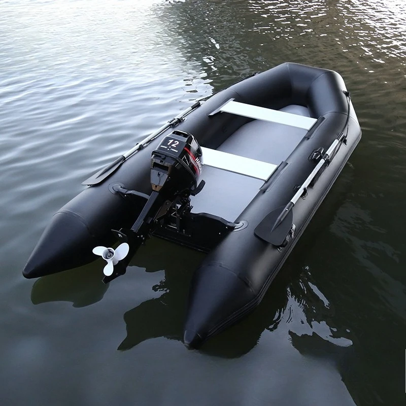 Assault boat inflatable brushed bottom fishing rubber boat fishing folding pontoon boat flat bottom