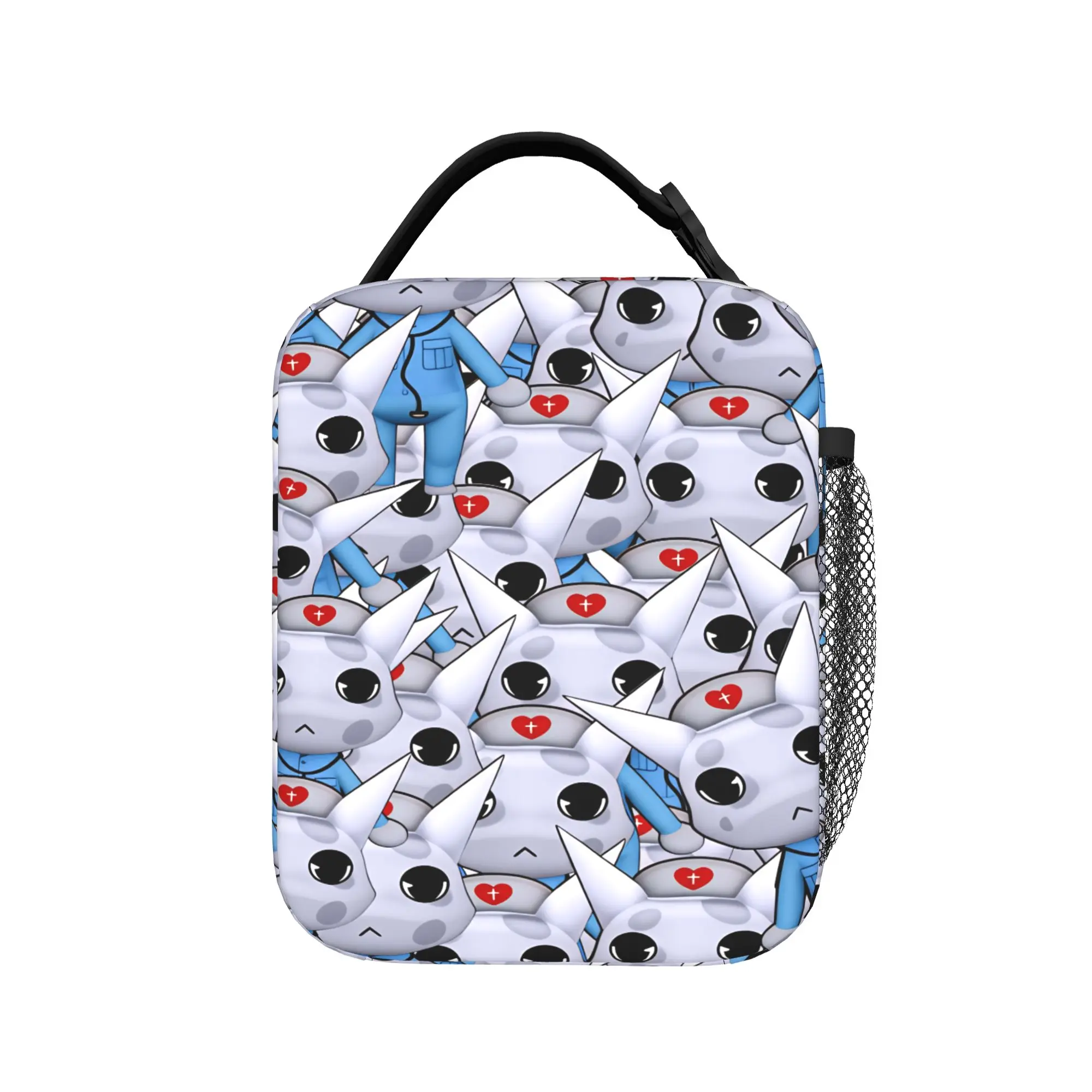 Animal Hospital Anomaly Lunch Bag  Kawaii Lunch Box Outdoor Picnic Thermal Tote Handbags For Women Waterproof Print Cooler Bag