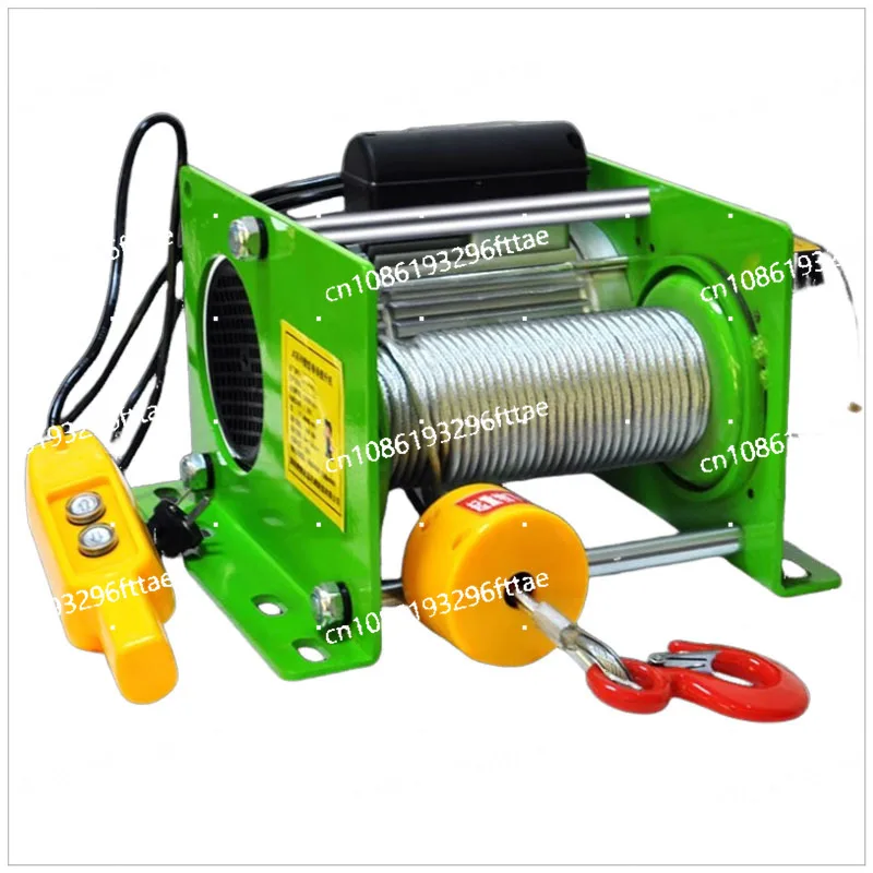 30M Steel Wire Rope Windlass Winding Engine Elevator Household Building Crane  Electric Winch 400-800KG Electric Hoist