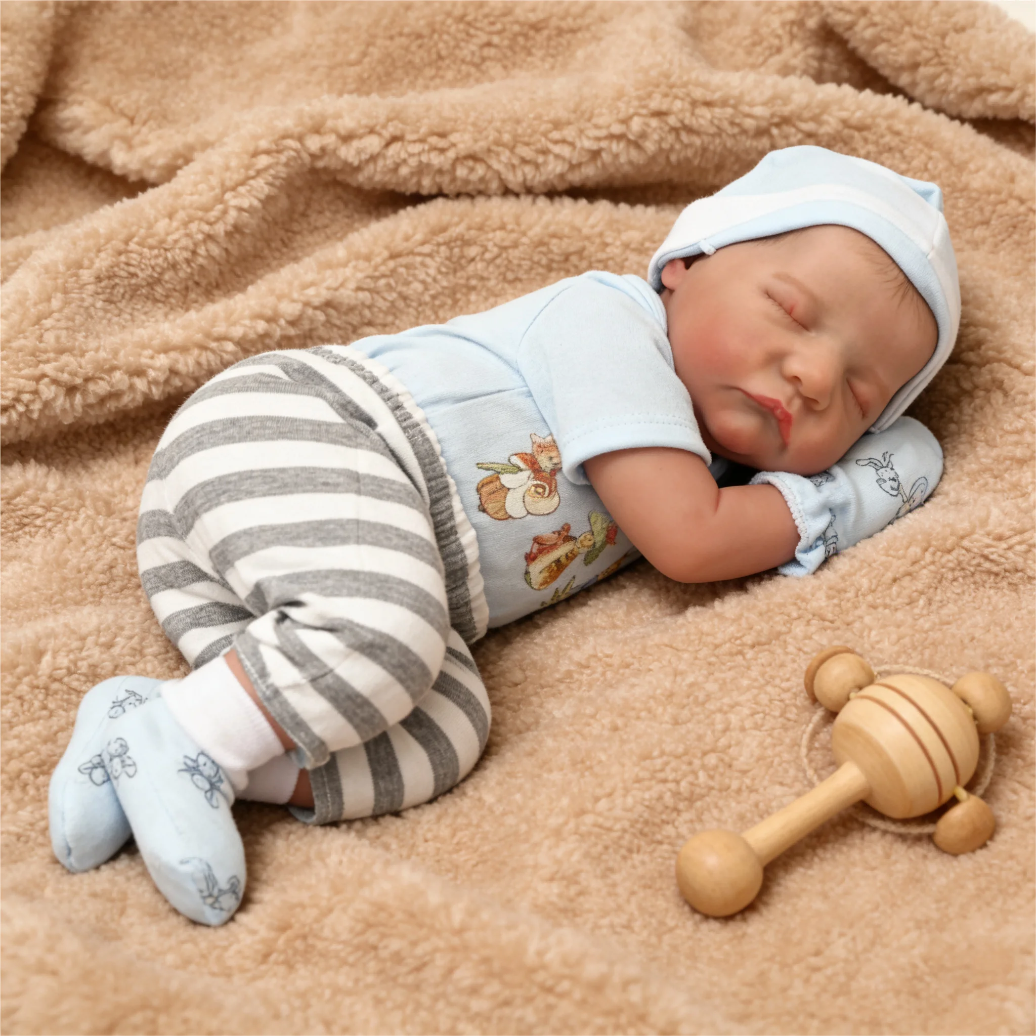 18-Inch Reborn Baby Dolls  - Realistic Newborn, Soft Weighted  Body, Adorable Poseable Real Life Doll– Gift for Kids Age 3+ & C