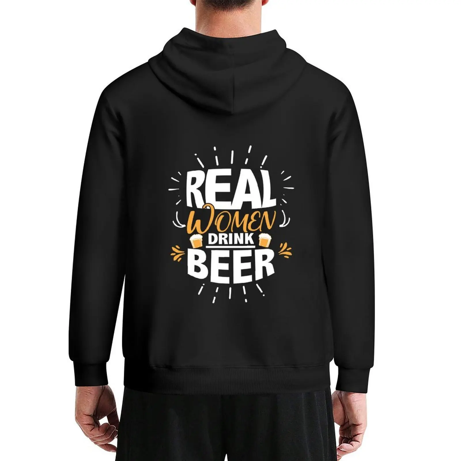 

Real Women Drink Beer Mothers Day Gift Hoodie korean autumn clothes male clothes blouse winter clothes japanese hoodie