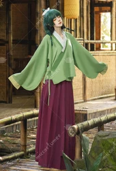 Miccostumes Women's Anime Cosplay Costume Top and Skirt with Hair Tie and Collar