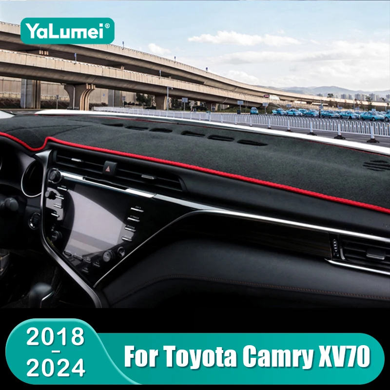 

Для Toyota Camry 70 XV70 2018 2019 2020 2021 2022 2023 2024 Camry гибридный коврик для приборной панели автомобиля солнцезащитный козырек аксессуары