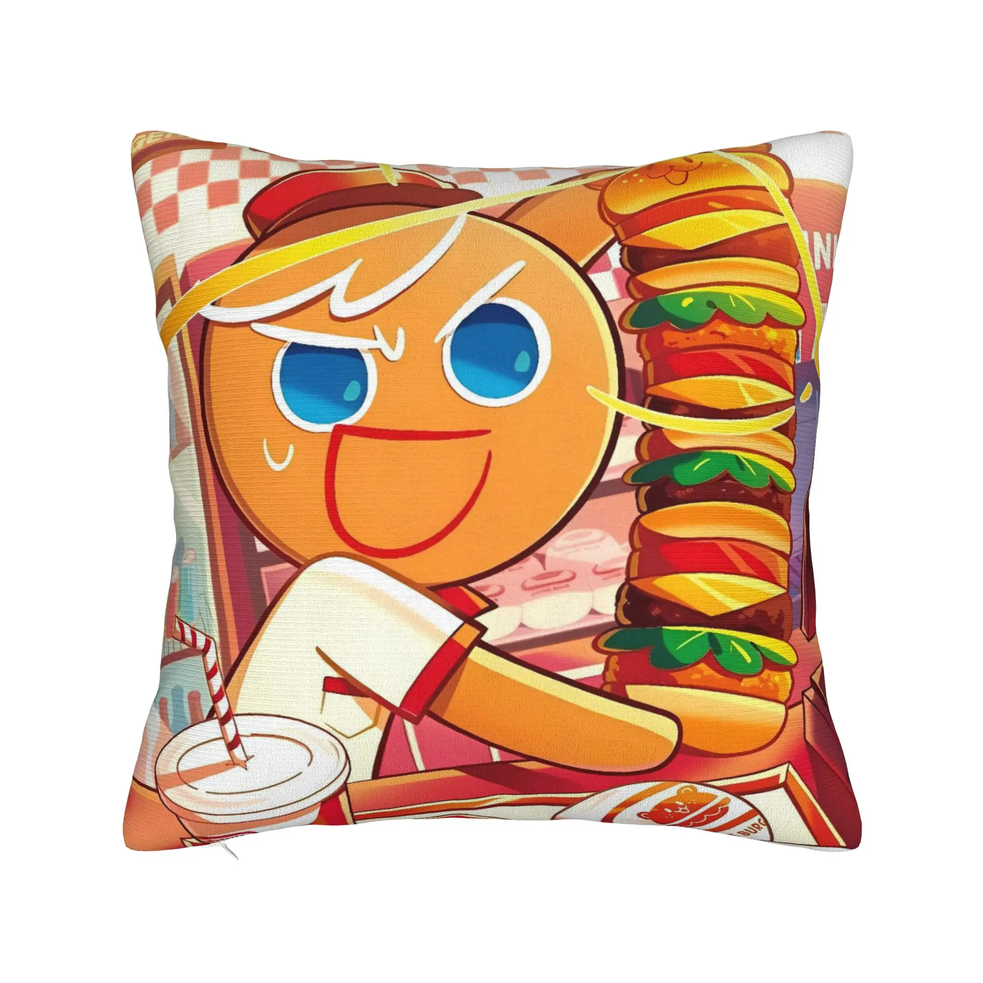 

Наволочка Cookie Run Kingdom Game Design Наволочка для гостиной Стул Kawaii Наволочки