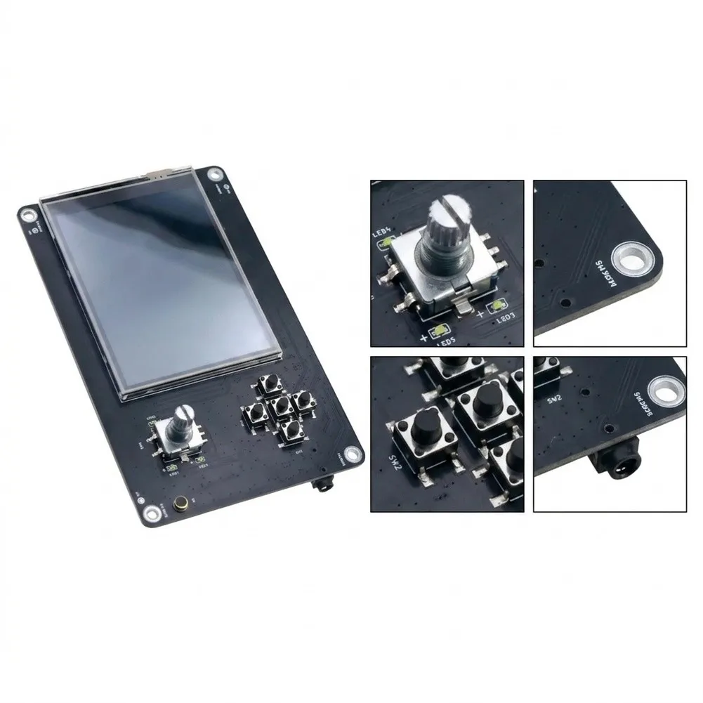 Touchscreen Peripheral Board for PortaPack with Audio I/O Charging Circuit TCXO Clock and 15x10x4 mm Dimensions