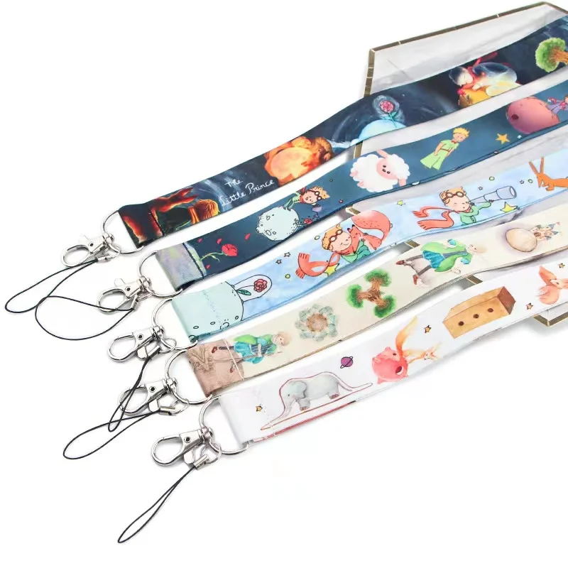 Cartoon Cute The Little Prince Lanyard For Keys Neck Strap ID Card Holder Keycord DIY Hanging Rope Lanyards Webbing Ribbon