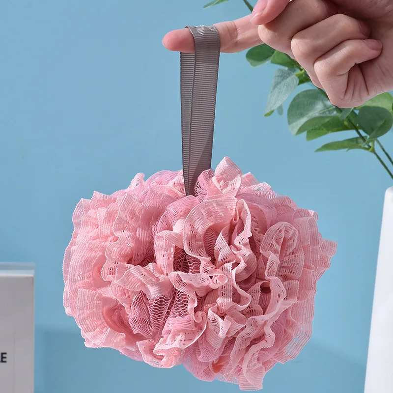 Bola de baño flor grande de alta calidad no es fácil de dispersar súper suave duradero frotar Toalla de baño Toalla de baño flor especial para hombres