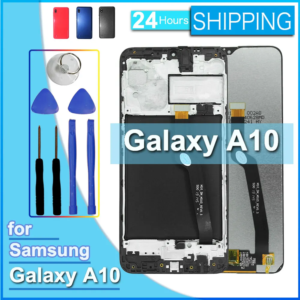 Nuevo LCD para Samsung Galaxy A10 pantalla LCD MONTAJE DE digitalizador con pantalla táctil de repuesto para Samung A10 LCD A105F A105M A105G