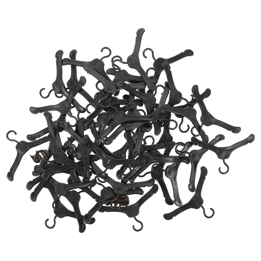 

150 шт. миниатюрные пластиковые вешалки для одежды, экономия места, кукольный домик, шкаф, органайзер, держатель, вешалки для одежды