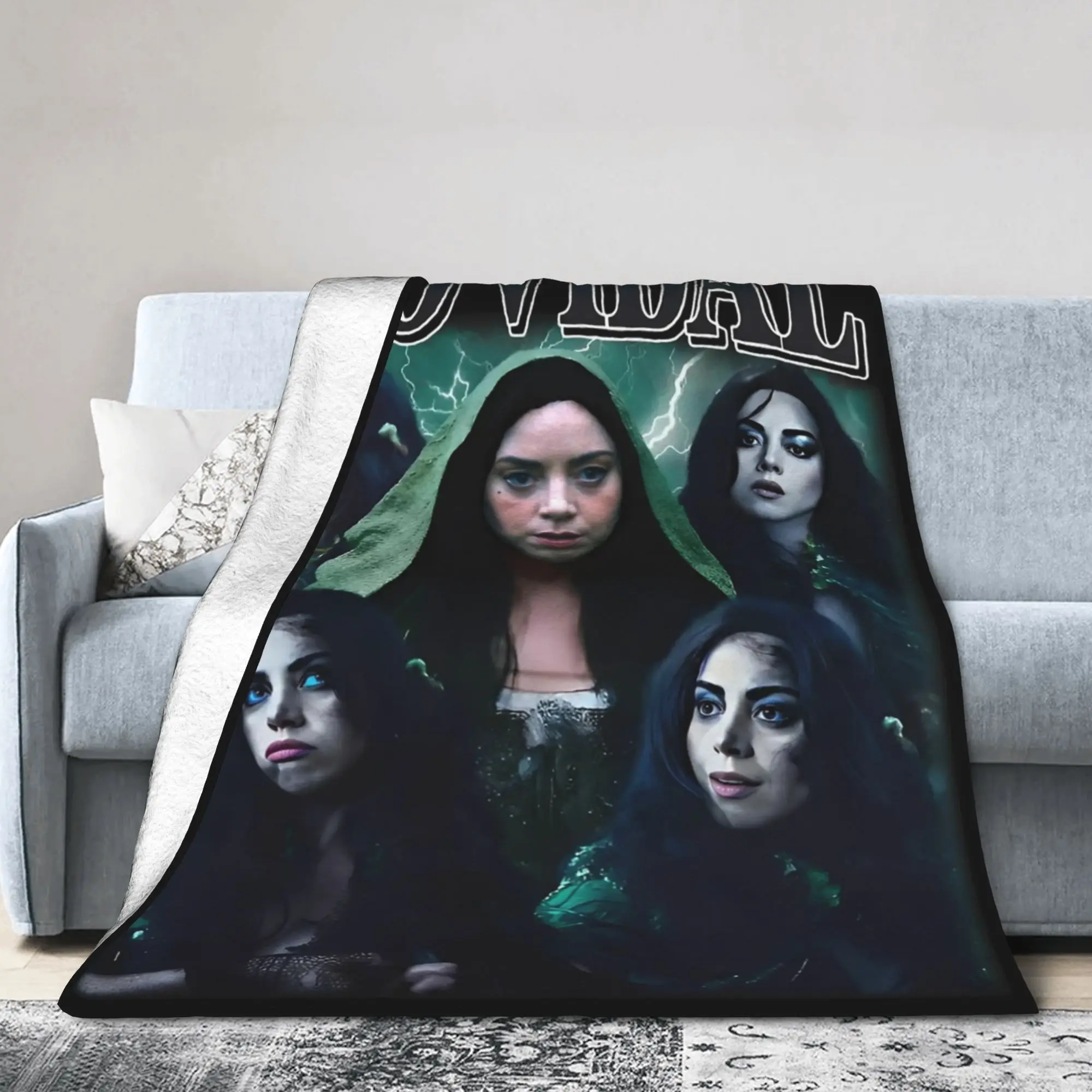 Rio Vidal Aubrey Plaza Agatha Harkness Blankets Flannel  Winter  Breathable Super Soft Throw Blankets for Sofa Outdoor Rug Piece
