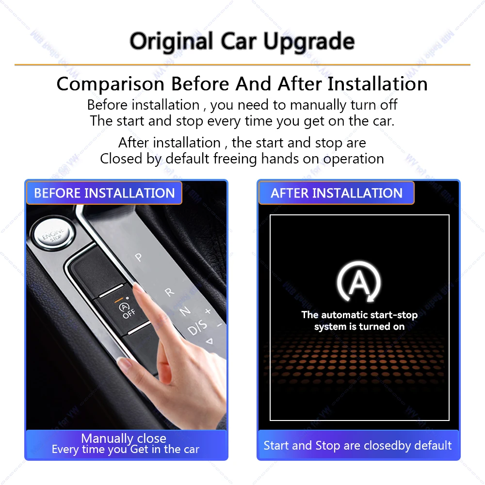 For Skoda Octavia Automatic Stop Start Engine System Off Device Control Sensor Plug Stop Cancel Cable Memory Mode