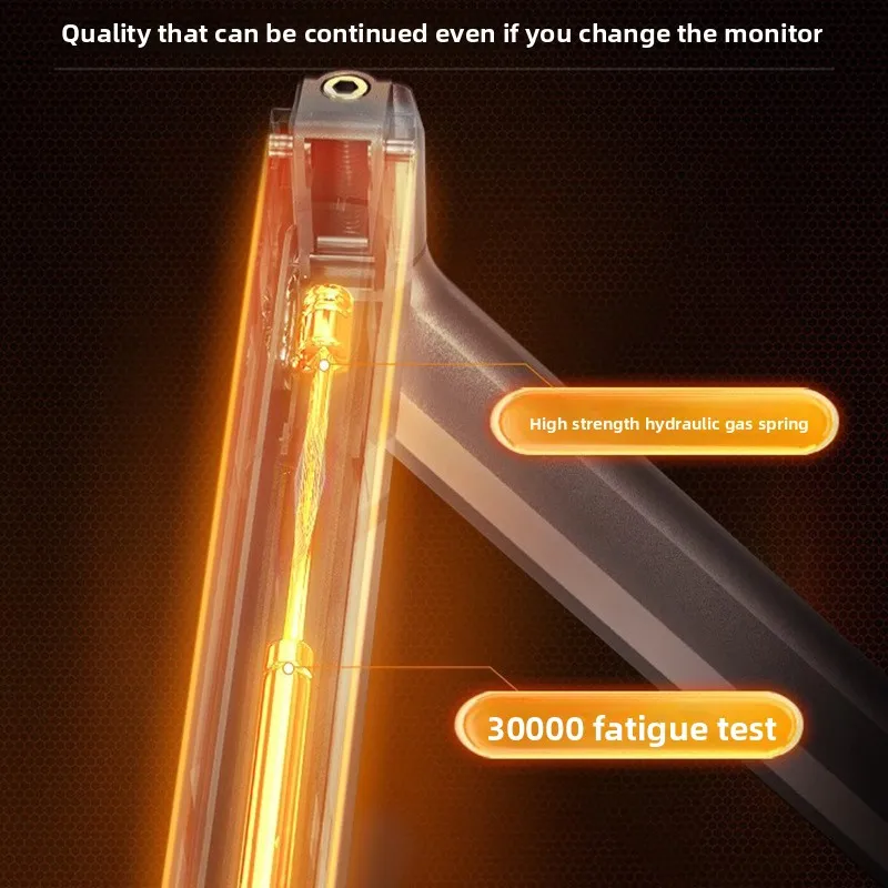 Picture 6: Computer Monitor Bracket Robotic Arm Desktop Rotating Display Screen Base No Punching, Double Screen Height Increase Frame