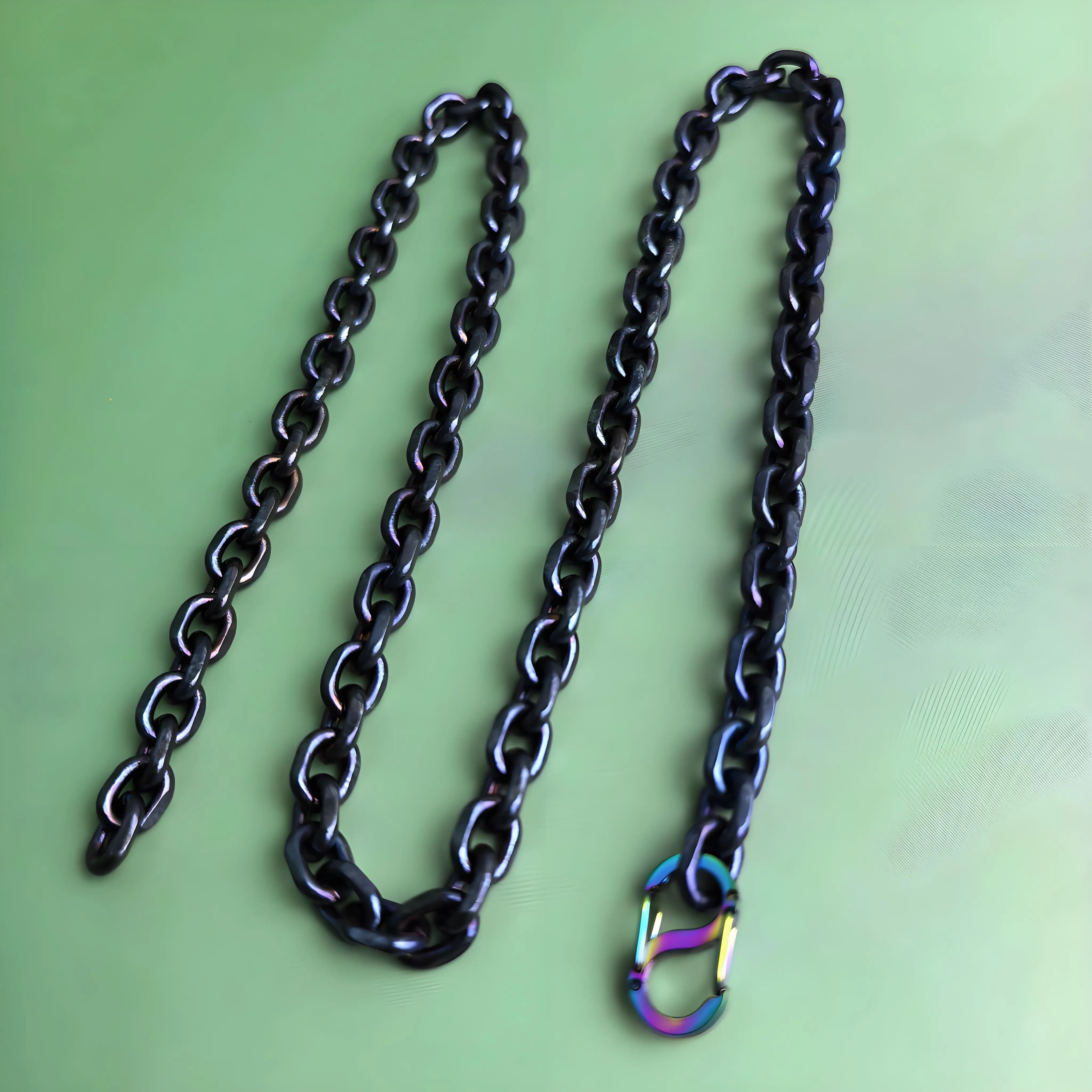 Pure Titanium Batch Angle Chain O-Chain Trendy Lightweight Waterproof Hypoallergenic