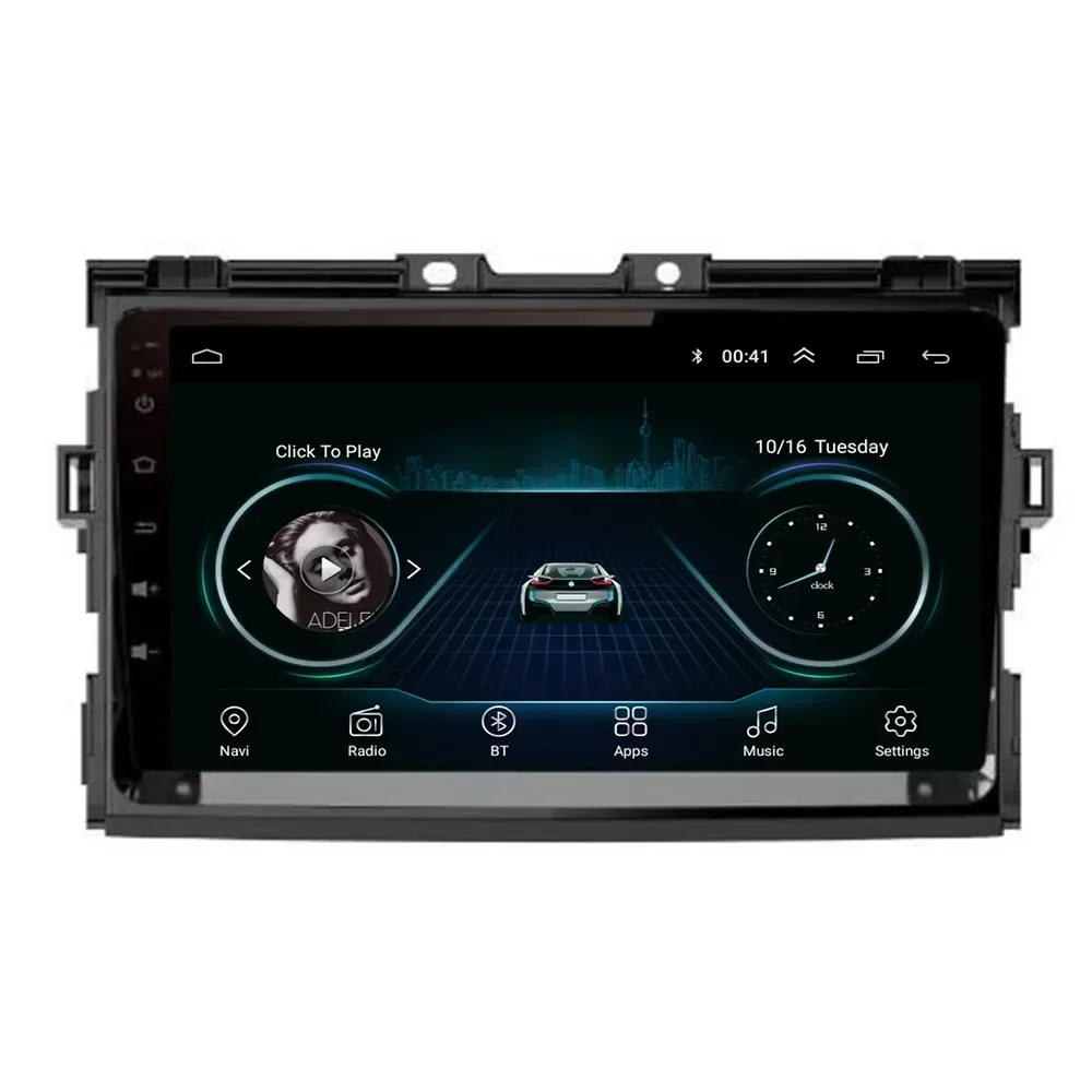 2 Din Android 13 Автомобильный стерео радио DVD GPS Мультимедийный видеоплеер 5G WiFi DSP Carplay для Toyotal PREVIA Estima Tarago Canarado