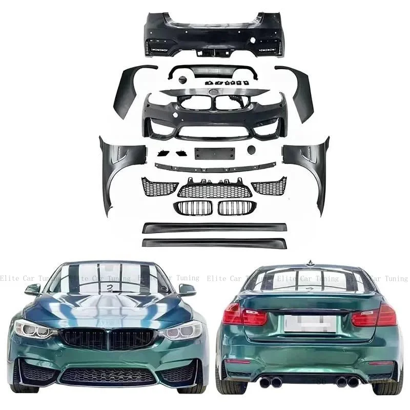 

Комплект обвесов для BMW 3 серии F30 F35 (2013-2019) для модернизации до M3: передний и задний бамперы, аксессуары, расширенный кузов 1:1