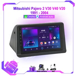 Car Radio For Mitsubishi Pajero 2 V30 V40 V20 1991 - 2004 4G WIFI Multimedia Player GPS Wireless CarPlay Android Auto Autoradio