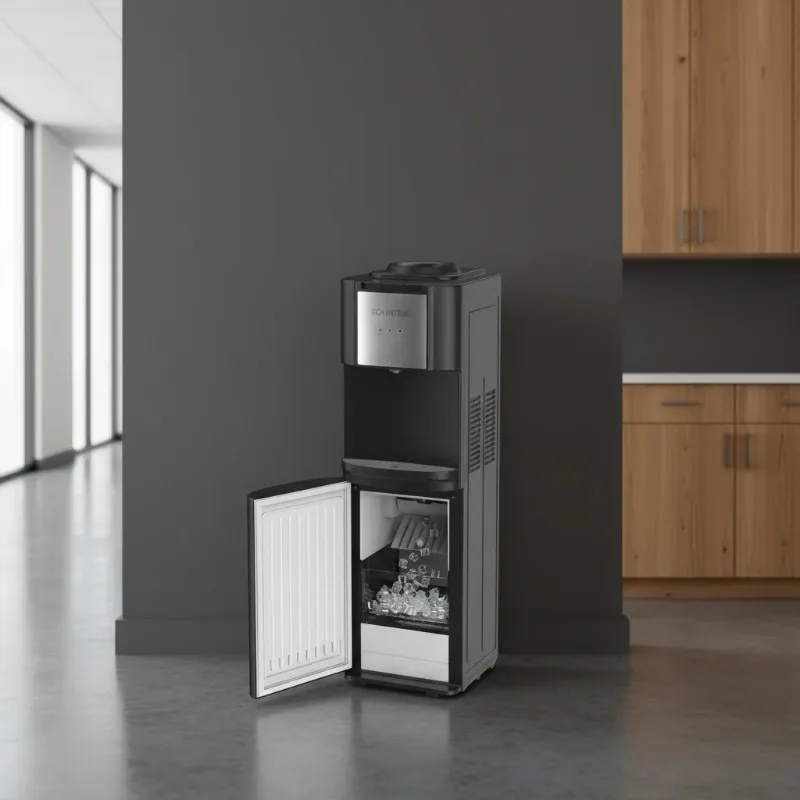 

Electric Top Loading Hot & Cold Water Dispenser with Ice Maker for Household Use