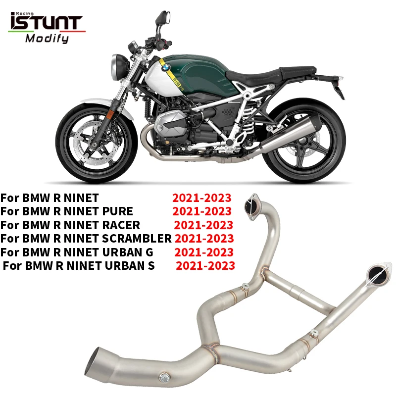 Para BMW R NINE T RNINET PURE RACER SCRAMBLER URBAN G S 2021 - 2023 sistema de Escape de motocicleta Escape Moto modificar tubo de enlace frontal