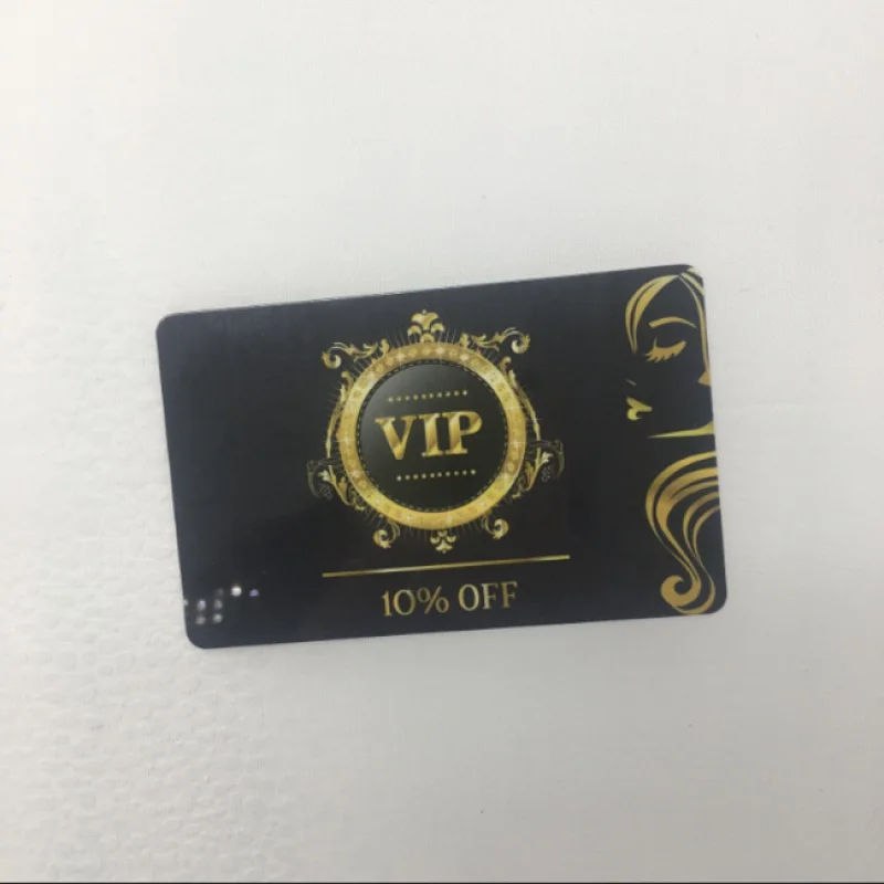 

200pcs PVC plastic business VIP discount card,point loyalty card for Beauty and Hair Salon