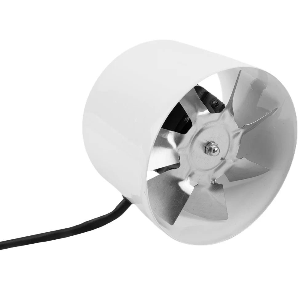 Pratical High Quality Nice Portable Exhaust Fan Extractor Iron 100 Mm 50Hz Inline Pipe Fan Quiet Smoke 140 M³/H