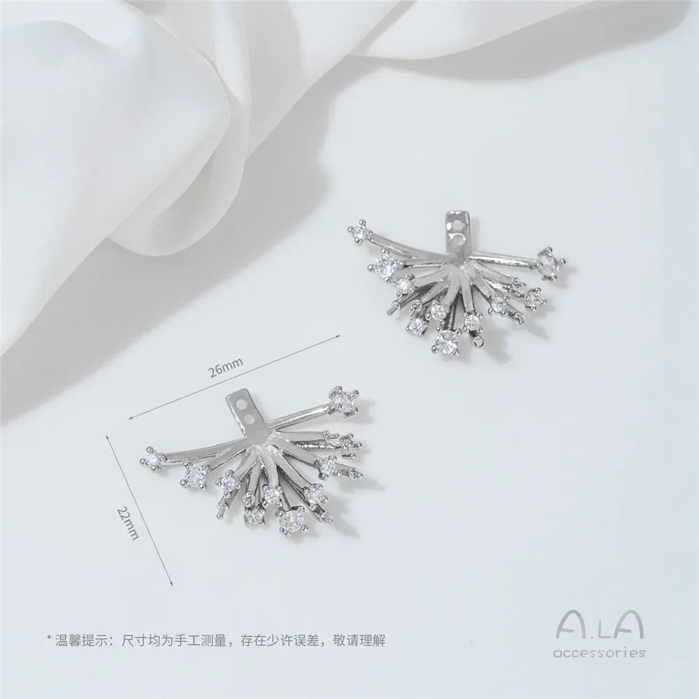 زهور دش النيزك اللامعة المطلية بالذهب عيار 14 قيراط، أقراط اللؤلؤ، أقراط فضية فرنسية، إكسسوارات مجوهرات ذاتية الصنع