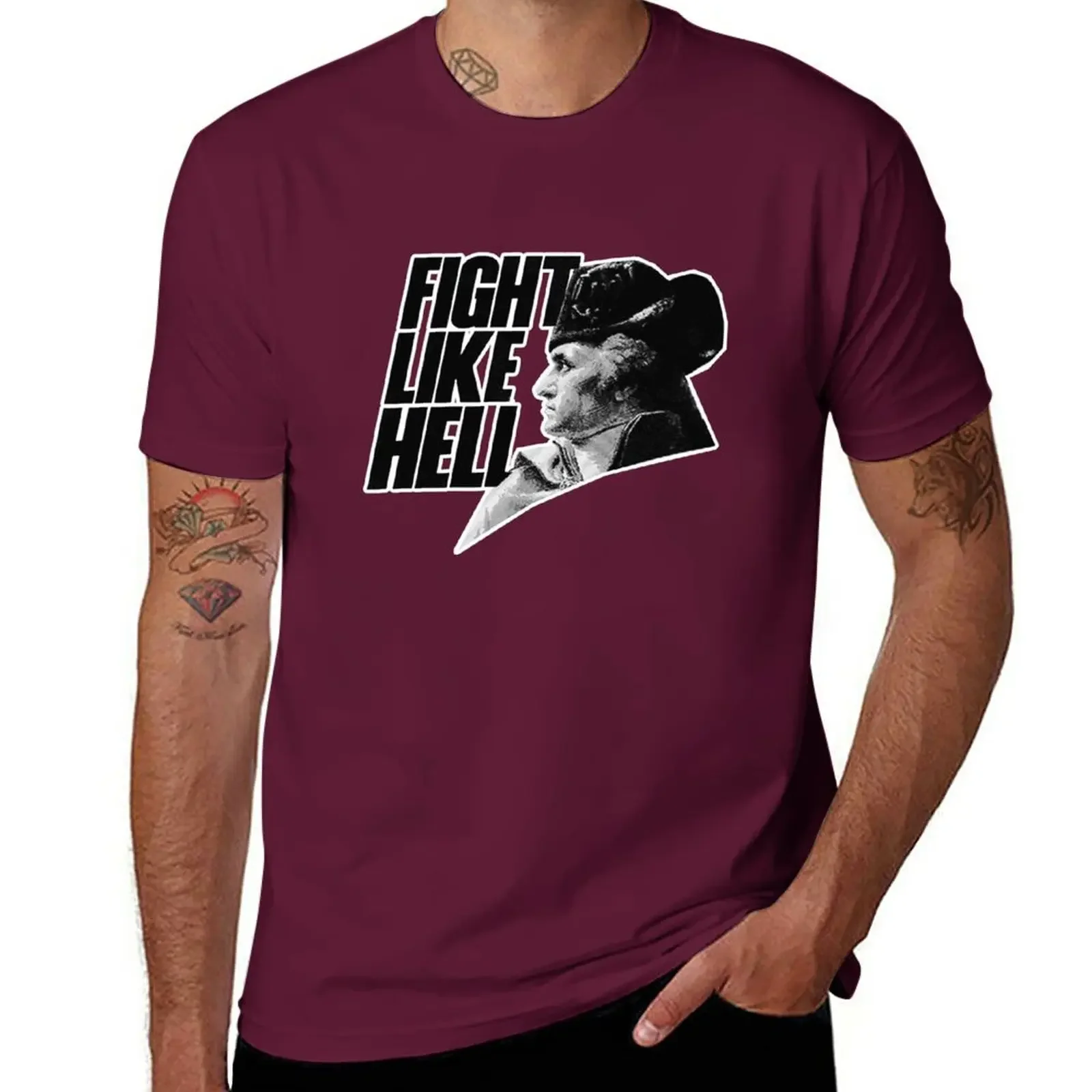 FIGHT LIKE HELL T-Shirt aesthetic clothes quick-drying mens cotton t shirts