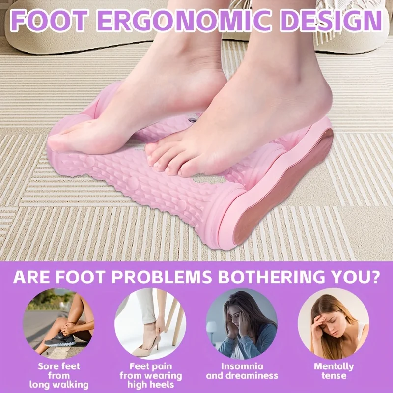 Roller-Massageball-Fußverstärker – Plantarfasien-Relaxer, geeignet für Plattfüße, Fußgewölbe, Absätze – Heim-Fitnessstudio, Yoga, Körperentspannung