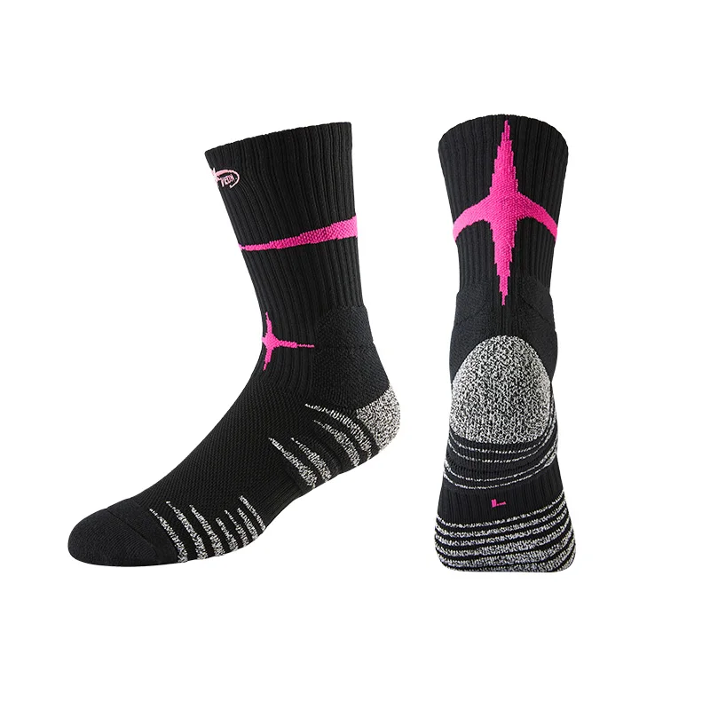 Towel Bottom Basketball Socks for Men Women Non Slip Ankle Support Long Tube Breathable Football Socks Unisex