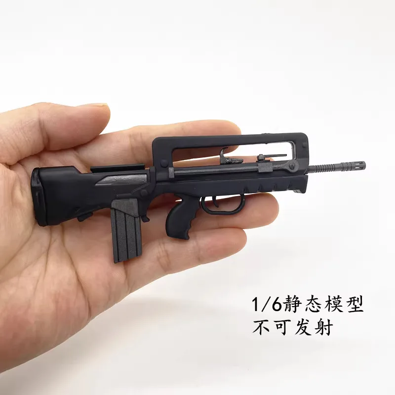 

1/6 ZYTOYS Mini Toys Weapons Model The French FAMAS PVC Material Not Real About 12.5CM For 12" Doll Figure Collect DIY