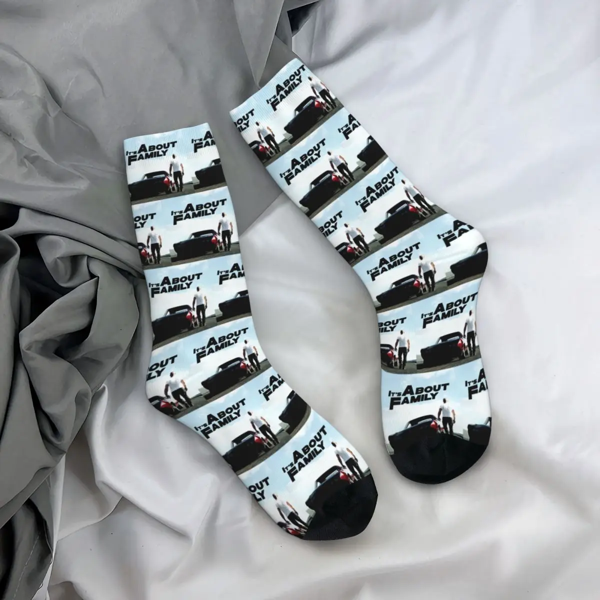 

All Seasons Crew Stockings Fast And Furious Lovers Socks Crazy Hip Hop Long Socks Accessories for Men Women Birthday Present