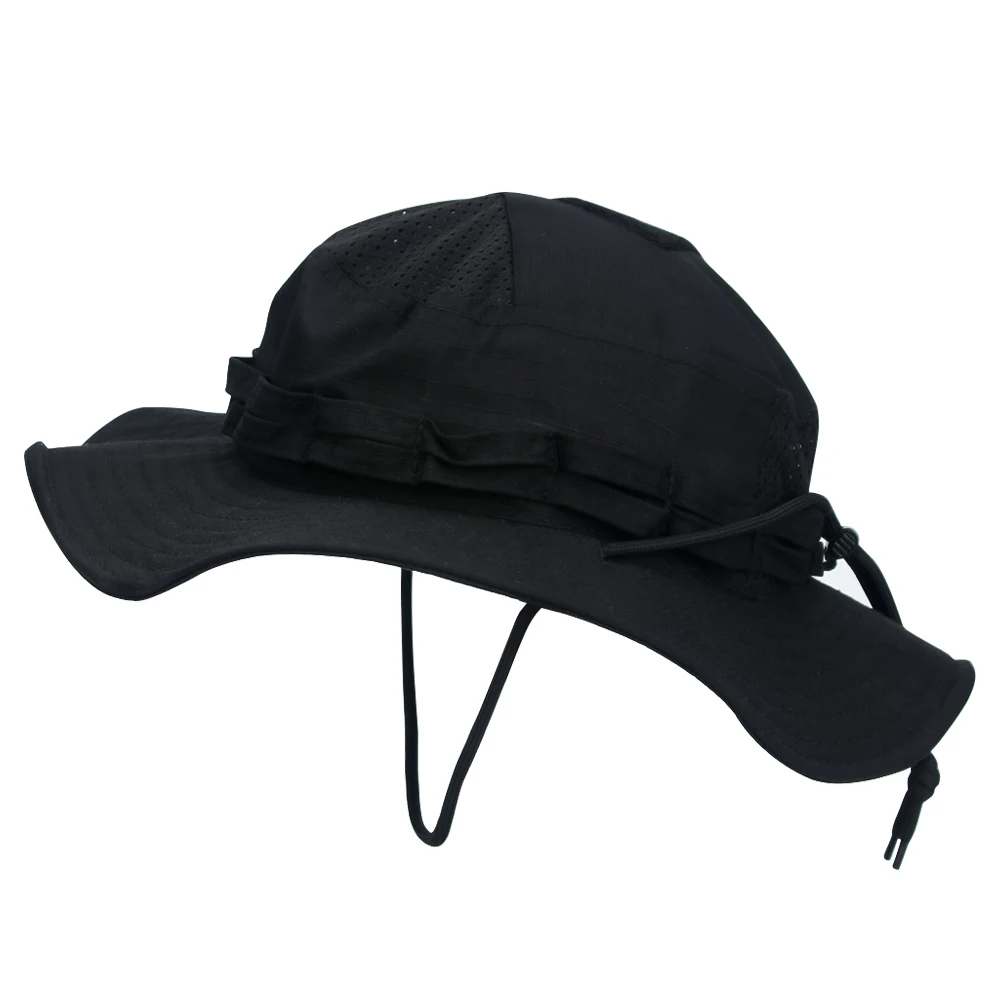 1 Stück/3 Stück Camo Boonie Hut Sonnenschutz Atmungsaktiver Fischerhut Herren Outdoor Wandern Jagd Angeln Winddichter Fischerhut