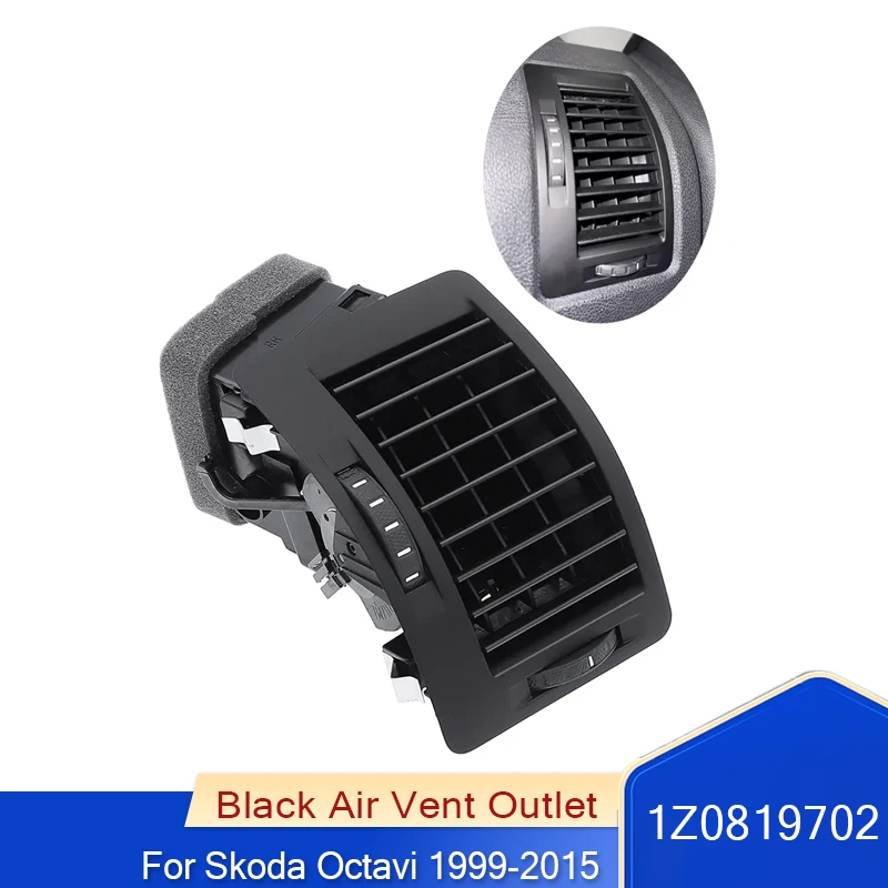 

Front Right Side Black Air Vent Outlet Air Vent AC Vent Grille Assembly For Skoda Octavi 1999-2015 1Z0819702