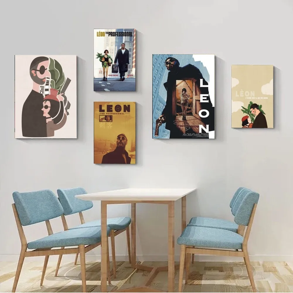 Movie Killer Leon And Mathilda Professional Uncle Girl Poster Posters Kraft Paper Vintage Poster Wall Art Painting Study