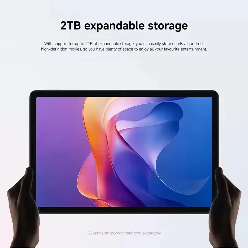 Xiaomi Redmi Pad 2 Wifi 11 "الإصدار العالمي 2.5K كريستال شفاف MediaTek Helio G100-Ultra Mi Tablet 90 هرتز 9000 مللي أمبير في الساعة