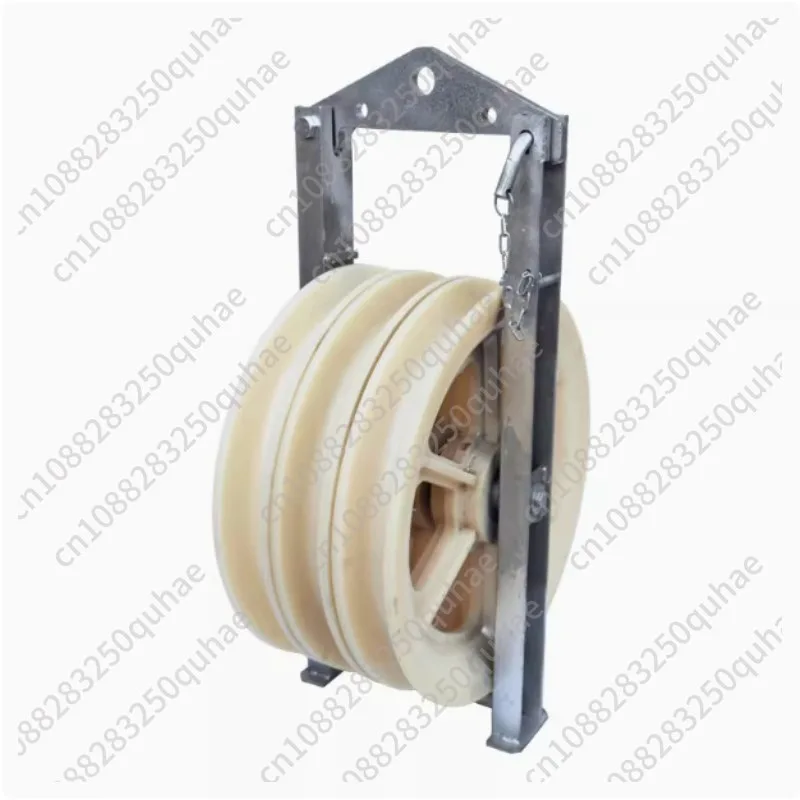 High tower wire three-wheel pay-off pulley channel steel large diameter pay-off pulley steel core aluminum strand overhead wire