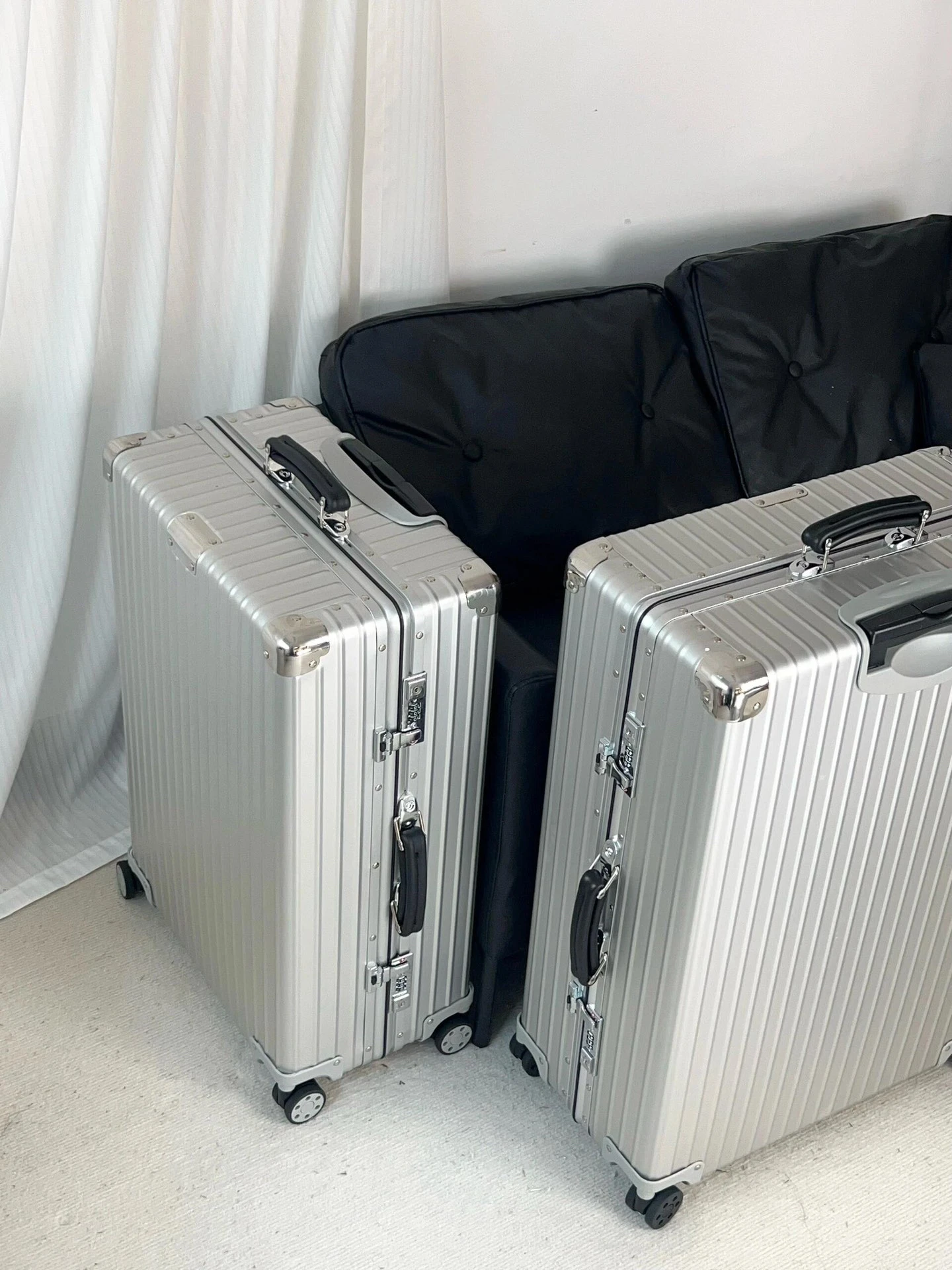 سلسلة أمتعة متخصصة، حقيبة عربة فاخرة بلون سادة، حقيبة بمقبض من سبائك الربيع، حقيبة سفر فاخرة لهدايا العطلات #1