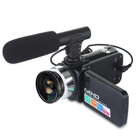 Professional 24MP digital camera, night vision device, 3-inch LCD touch screen, 18x digital zoom camera, and microphone wide-ang