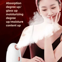 KONKA Facial Steamer Nano Ionic Hot Mist Face Steamer Spa Warm & Cold Mist Moisturizing Face Humidifier Acne Aromatherapy Care