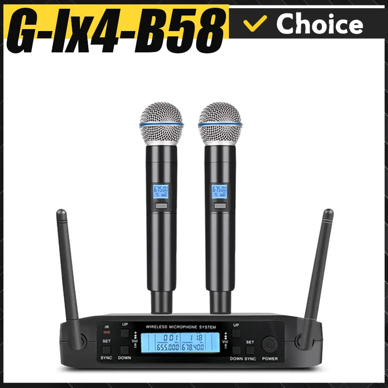 nuovo-g-lx4-b58-microfono-wireless-professionale-doppio-canale-uhf-ricaricabile-spettacoli-teatrali-discorsi-streaming-live-nessun-rumore