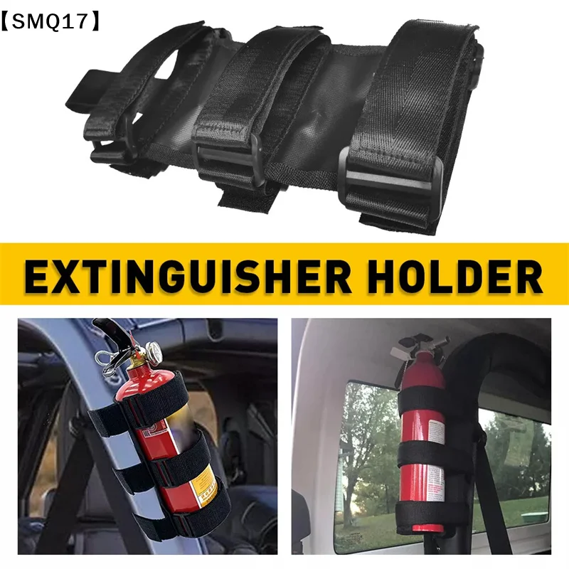 Car Roll Bar Fire Extinguisher Holder Adjustable Mount Strap Hook & Loop For  Wrangler YJ TJ JK JL Car Accessories【SMQ】 view 4